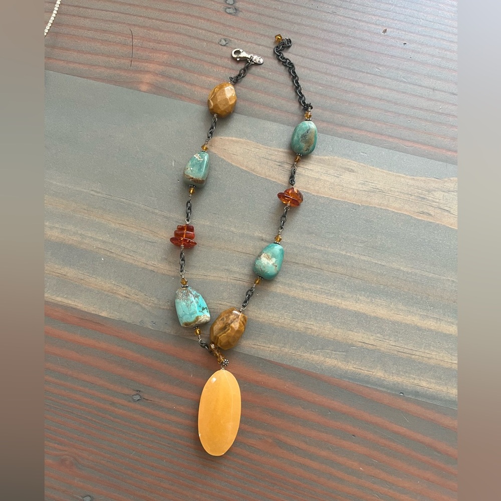 Vintage Silpada Mixed Stone Necklace
